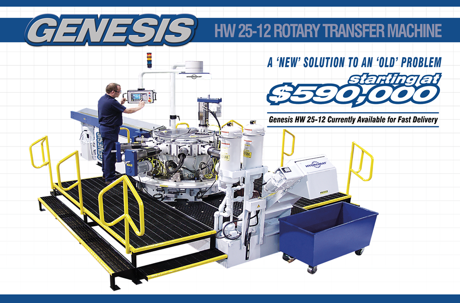 GENESIS | Hydromat Introduces the Genesis HW 25-12  Rotary Transfer Machine. A 