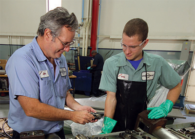 Apprentices gain valuable advice & experience.