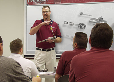 Hydromat Instructor teaching a training class.